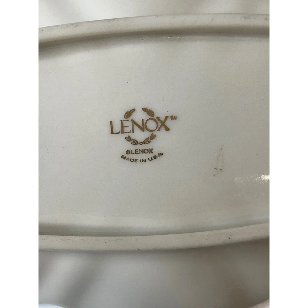 Vtintage Lenox Symphony Serving Tray 24K Gold Trimmed Fine China Porcelain MCM
